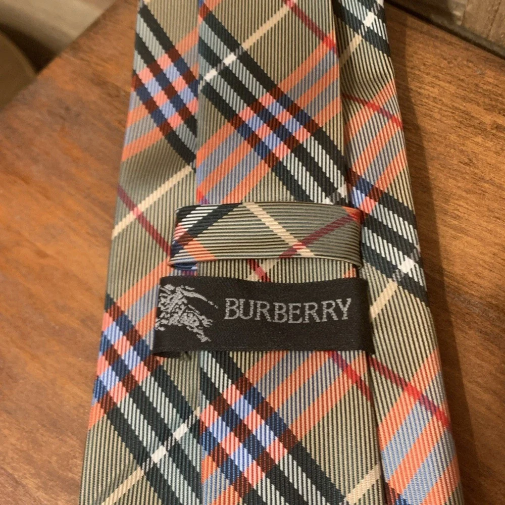 Burberry Men's Necktie Silk‎ Nova Check Pattern Multicolors Classic See Details